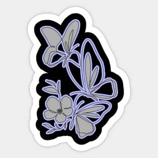 pretty butterfly Sticker